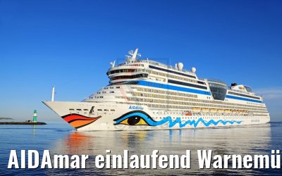 AIDAmar einlaufend Warnemünde 05.05.2018