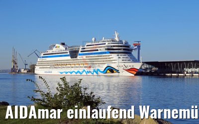 AIDAmar einlaufend Warnemünde 05.05.2018