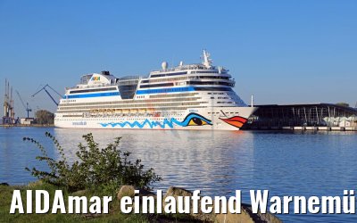AIDAmar einlaufend Warnemünde 05.05.2018