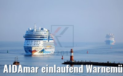 AIDAmar einlaufend Warnemünde 12.05.2018
