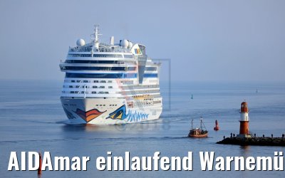 AIDAmar einlaufend Warnemünde 12.05.2018