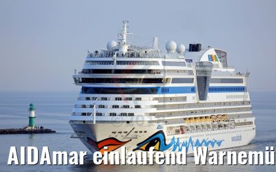 AIDAmar einlaufend Warnemünde 12.05.2018