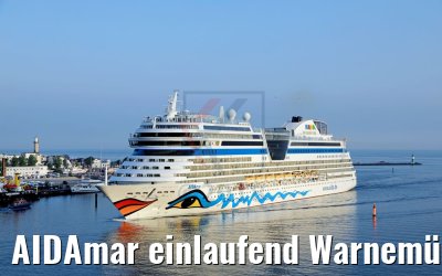 AIDAmar einlaufend Warnemünde 12.05.2018