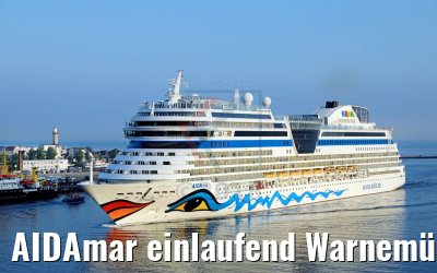 AIDAmar einlaufend Warnemünde 12.05.2018