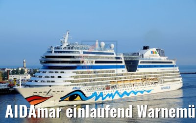 AIDAmar einlaufend Warnemünde 12.05.2018
