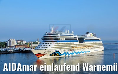 AIDAmar einlaufend Warnemünde 12.05.2018