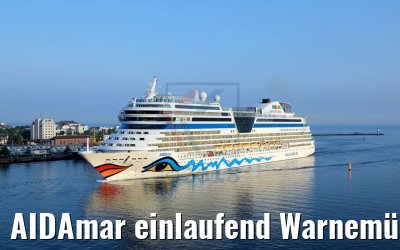 AIDAmar einlaufend Warnemünde 12.05.2018