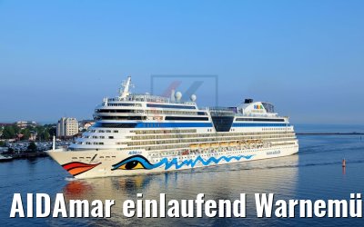 AIDAmar einlaufend Warnemünde 12.05.2018
