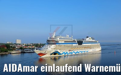 AIDAmar einlaufend Warnemünde 12.05.2018