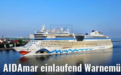 AIDAmar einlaufend Warnemünde 12.05.2018