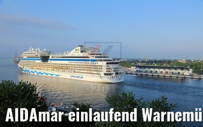 AIDAmar einlaufend Warnemünde 12.05.2018