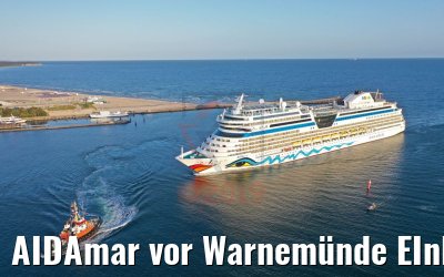 AIDAmar vor Warnemünde EInlaufen 11.08.2019