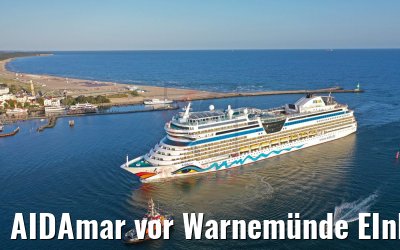 AIDAmar vor Warnemünde EInlaufen 11.08.2019