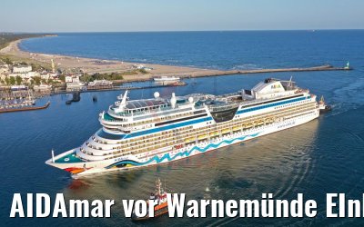 AIDAmar vor Warnemünde EInlaufen 11.08.2019