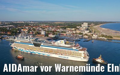 AIDAmar vor Warnemünde EInlaufen 11.08.2019