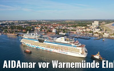 AIDAmar vor Warnemünde EInlaufen 11.08.2019