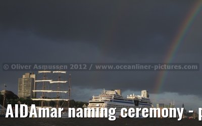 AIDAmar naming ceremony - port of Hamburg - 12th May 2012