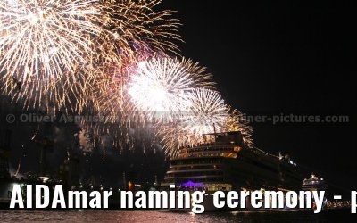 AIDAmar naming ceremony - port of Hamburg - 12th May 2012