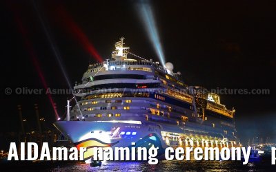 AIDAmar naming ceremony - port of Hamburg - 12th May 2012