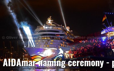 AIDAmar naming ceremony - port of Hamburg - 12th May 2012