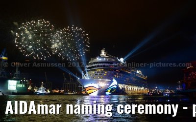 AIDAmar naming ceremony - port of Hamburg - 12th May 2012