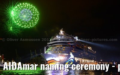 AIDAmar naming ceremony - port of Hamburg - 12th May 2012