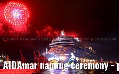 AIDAmar naming ceremony - port of Hamburg - 12th May 2012