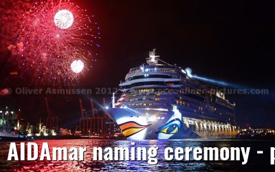 AIDAmar naming ceremony - port of Hamburg - 12th May 2012