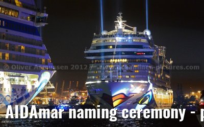 AIDAmar naming ceremony - port of Hamburg - 12th May 2012