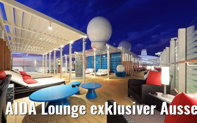 AIDA Lounge exklusiver Aussenbereich AIDAnova