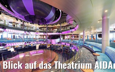 Blick auf das Theatrium AIDAnova