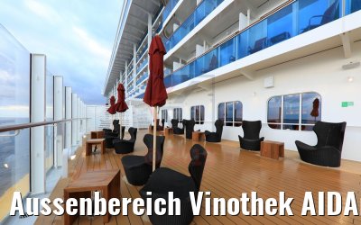 Aussenbereich Vinothek AIDAnova