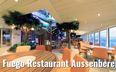 Fuego Restaurant Aussenbereich im Four Elements AIDAnova