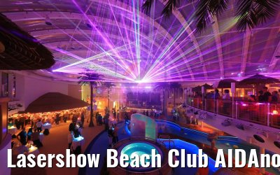Lasershow Beach Club AIDAnova