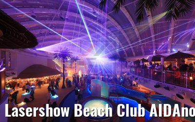 Lasershow Beach Club AIDAnova