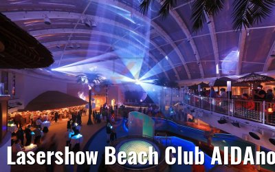 Lasershow Beach Club AIDAnova