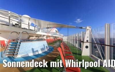 Sonnendeck mit Whirlpool AIDAnova