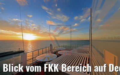 Blick vom FKK Bereich auf Deck 18 AIDAnova