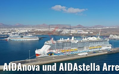 AIDAnova und AIDAstella Arrecife