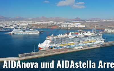 AIDAnova und AIDAstella Arrecife