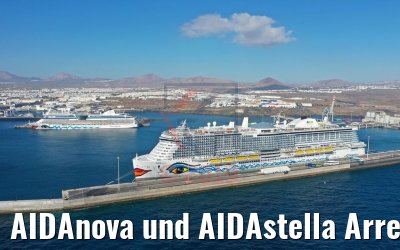 AIDAnova und AIDAstella Arrecife