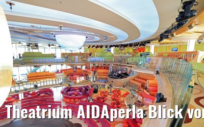 Theatrium AIDAperla Blick von Deck 8