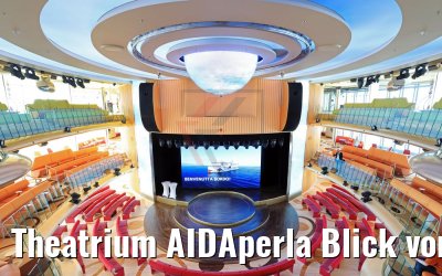 Theatrium AIDAperla Blick von Deck 8