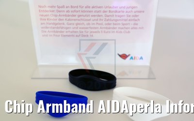 Chip Armband AIDAperla Informationen