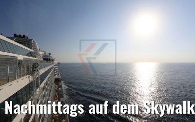 Nachmittags auf dem Skywalk AIDAperla