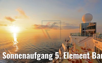Sonnenaufgang 5. Element Bar AIDAperla