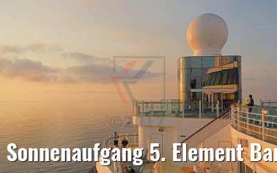 Sonnenaufgang 5. Element Bar AIDAperla