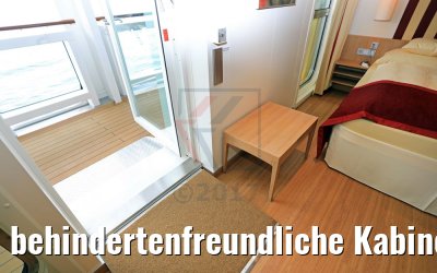 behindertenfreundliche Kabine 5180 mit Veranda AIDAperla