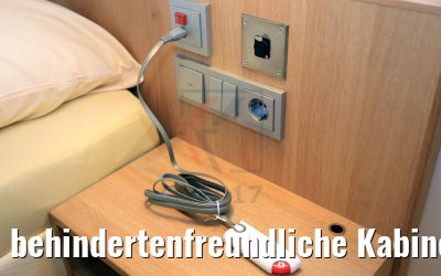 behindertenfreundliche Kabine 5180 mit Veranda AIDAperla