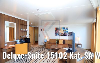 Deluxe-Suite 15102 Kat. SA Wohnbereich AIDAperla